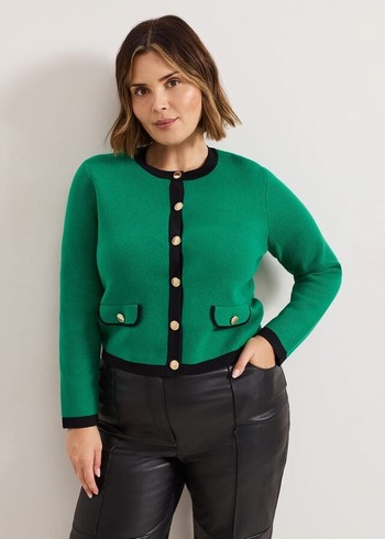 Phase Eight Tazted Knitwear Green USA | 3516498-ZN